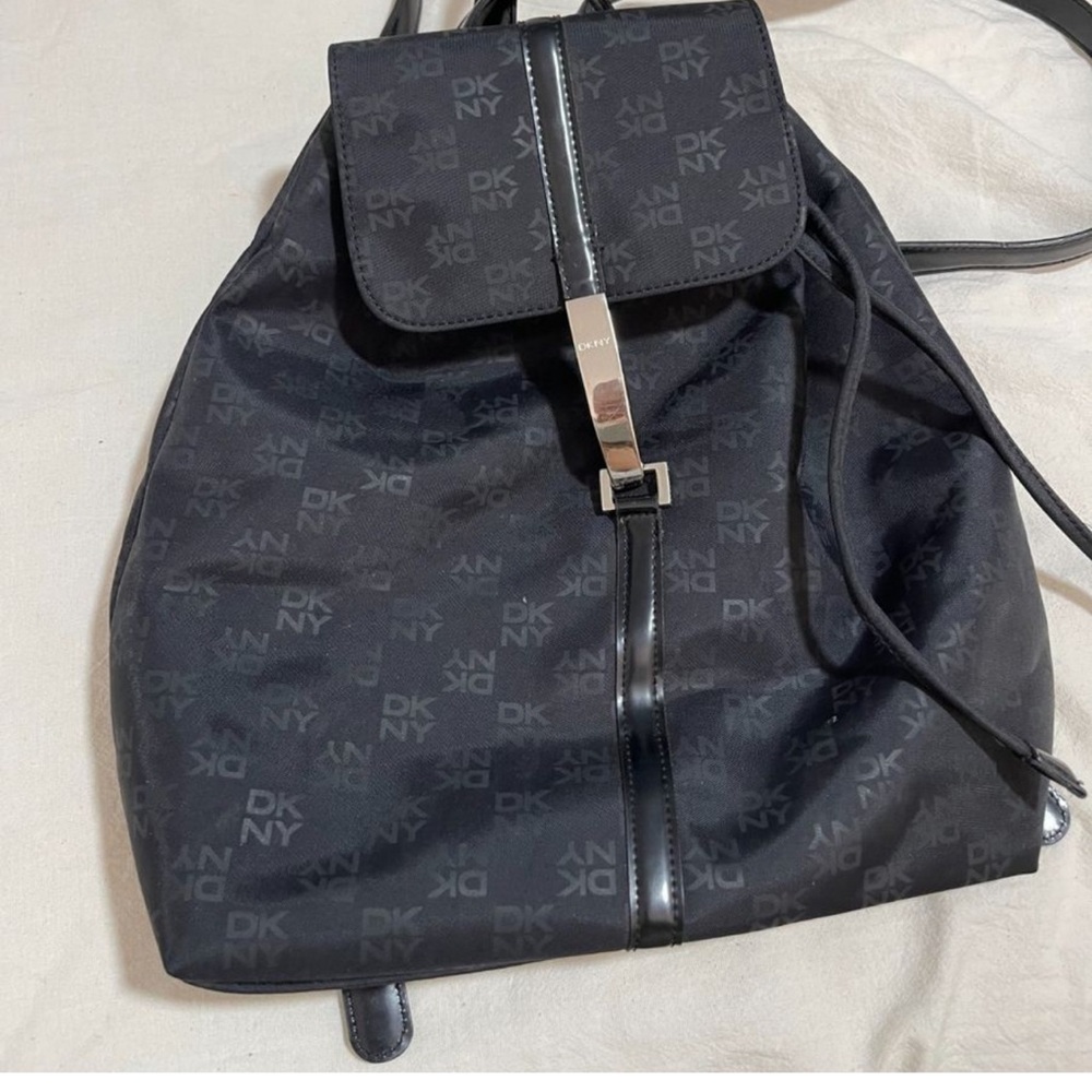 DKNY Charcoal Logo Backpack
